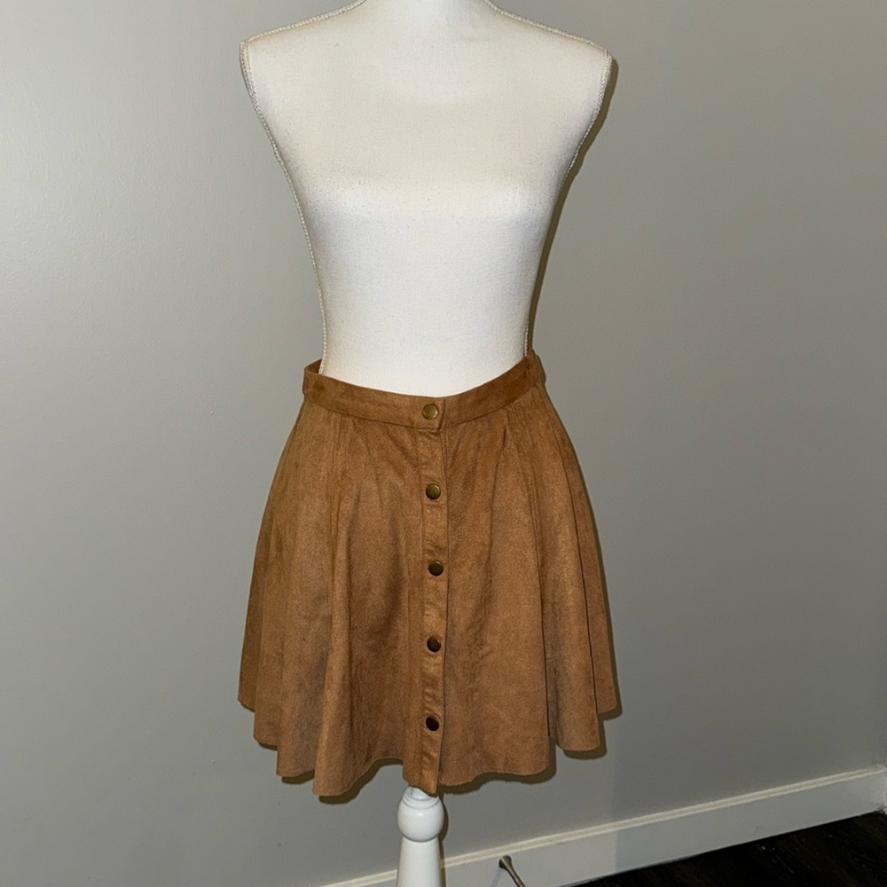 Design Lab Size Medium Suede Skirt